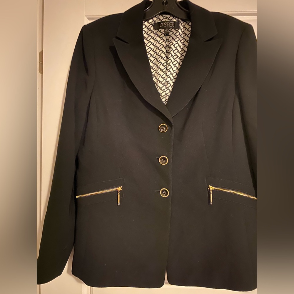 KASPER Black Blazer - Size 14